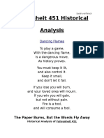 Fahrenheit 451 Historical Analysis: Dancing Flame S