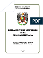 Reglamento de Uniformes (Rs 09948-2013)