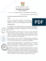 Modelo de Resolución de Alcaldía