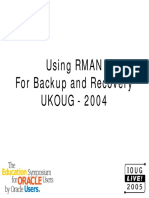 Using RMAN For Backup and Recovery