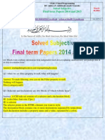 CS411 FinalTerm Subjective Solved by Arslan Arshad (Zain Nasar)