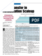 Mass Transfer in Fermentation Scaleup