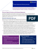 Skype For Business and Exchange Deployment Planning Services Datasheet PDF