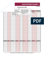 Past Performance Template 2014