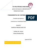 Portafolio de Evidencias, Fundamentos de Contabilidad - Valdivieso Mendez