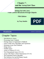 Arrays and The Arraylist Class: Starting Out With Java: From Control Structures Through Objects Fifth Edition