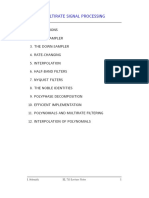 Multirate Signal Processing: I. Selesnick EL 713 Lecture Notes