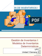 UPC LOGISTICA Y DFI Unidad 3 Sem 3 Gestión de Inventarios I Modelos de Inventarios Deterministicos