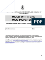 MCQ Paper 2016 NZ