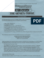 The Genie'S Curse: IBM and Compatibles CD-ROM and Disk Version Data Card