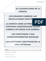 Tema 1 Principales Concepciones de La Ciencia