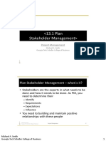 PMBOK 13 1 Plan Stakeholder Management PDF