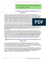 Gary Dessler Human Resource Management 11th Edition PDF