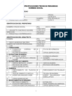 Especificaciones Tecnicas Vivienda Social