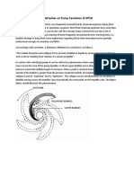 Pump Cavitation and NPSH