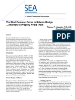 2014 Ncsea Common Errors in Seismic Design How To Avoid Them. T. Heausler PDF