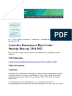 Australian Government Data Centre Strategy Strategy 2010-2025