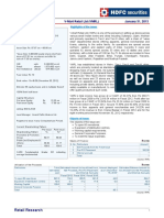 IPO Snapshot V-Mart Retail LTD (VMRL) January 31, 2013