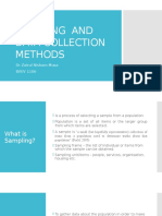 Sampling and Data Collection Methods