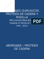 Abordajes Quirugicos de Cadera y Rodilla