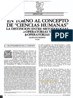 En Torno Al Concepto de Ciencias Humanas, Gustavo Bueno