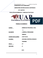 Trabajo Academico Alas Peruanas Derecho Procesal Civil II