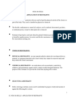 NCM 106 Skills - Handout - 01 - Application of Restraints