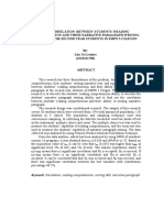 The Correlation Between Students' Reading Comprehension and Their Narrative Paragraph Writing Ability at The Second Year Students in SMPN 5 Cilegon