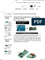 Comunicación Inalámbrica Con Módulos de RF de 433Mhz