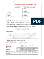 Avaliação Postural - Calculo Do Índice de Correção Postural (ICP) - PSU