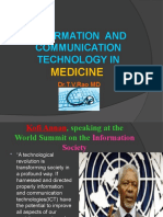 Information and Communication Technology In: Medicine