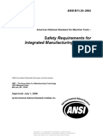 ANSI B11-20 - Safety Requirements For Integrated Manufacturing Systems