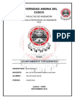 Informe de Levantamiento Topografico A