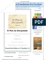 7II Timoteo 2 - 2 El Plan de Discipulado