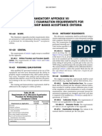 Ultrasonic Examination Based Acceptance Criteria