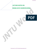 Data Warehousing and Data Mining