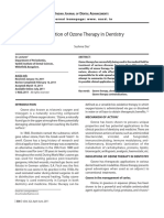 Application of Ozone in Dentistry