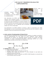 Determinacion de Calcio y Magnesio en Agua Por Complexometria