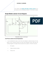 Simple Mobile Jammer Circuit Diagram