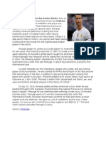 Cristiano Ronaldo Cristiano Ronaldo Dos Santos Aveiro, Born On Ronaldo, Is A Portuguese Footballer Who Plays As A