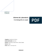 Informe de Cromatografia