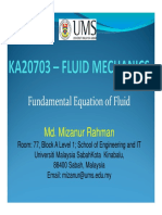 8 Fundamental Equation of Fluid Flow