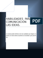 Habilidades para La Comunicación de Las Ideas