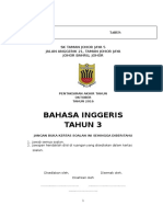 Bahasa Inggeris Tahun 3: SK Taman Johor Jaya 5 Jalan Anggerik 21, Taman Johor Jaya Johor Bahru, Johor