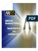 ANSYS 10.0 Workbench Tutorial - Exercise 3, Named Selections and Localized Loads