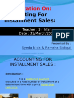 Installment Sales