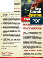 New Converts Retention Prayer Guidelines