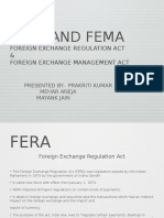 Fera and Fema: Foreign Exchange Regulation Act & Foreign Exchange Management Act