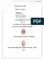 SoC or System On Chip Seminar Report