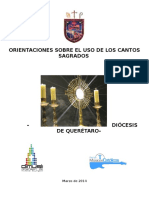 1 Orientaciones Sobre Los Cantos en La Diocesis de Queretaro